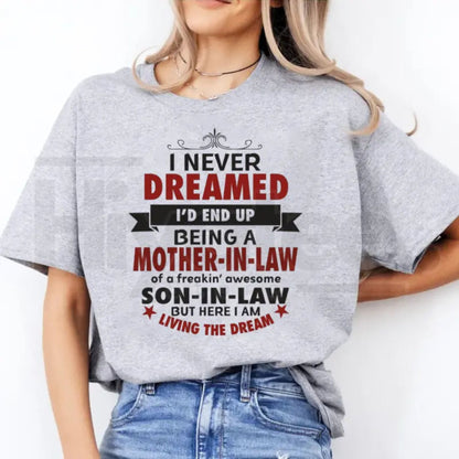 "Lucky Mother-In-Law" – Funny Family Appreciation Graphic Top
