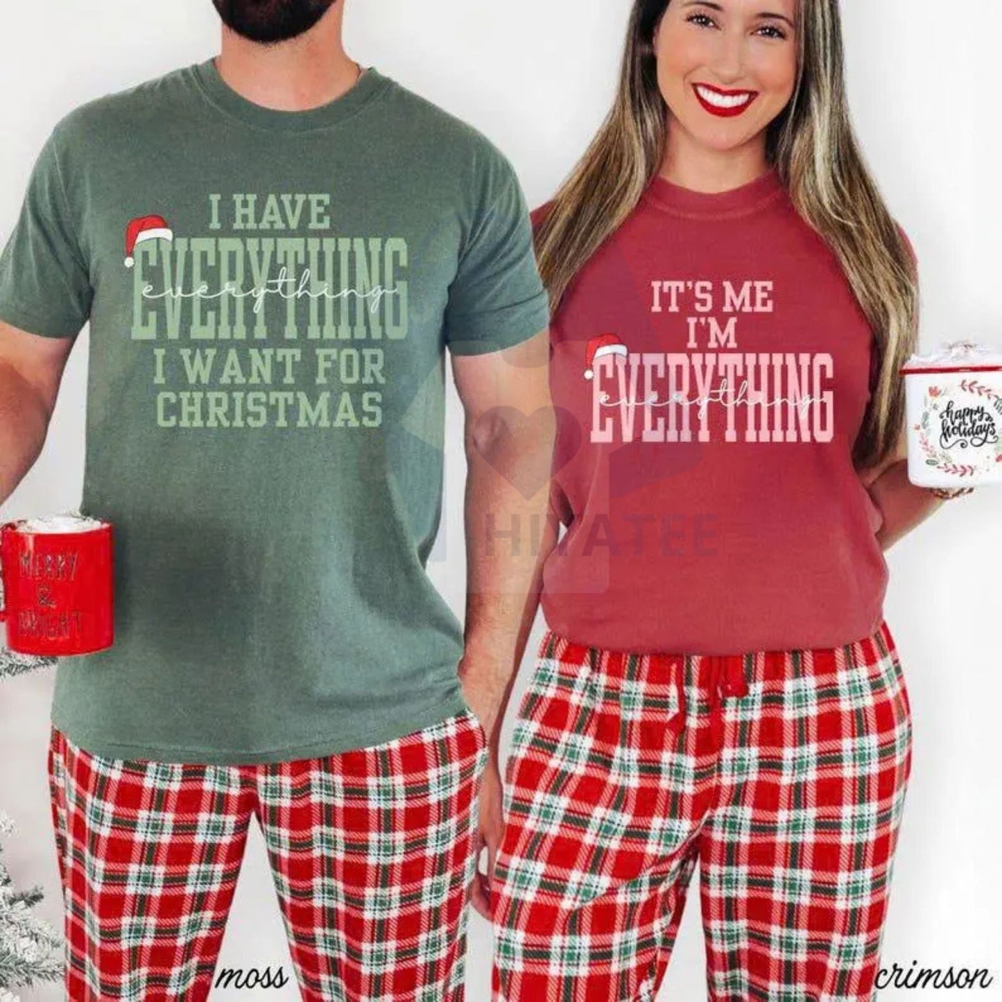 Comfort Colors "I Have Everything I Want For Christmas" T-Shirt – Funny Holiday Graphic Tee, Trendy Xmas Statement Shirt
