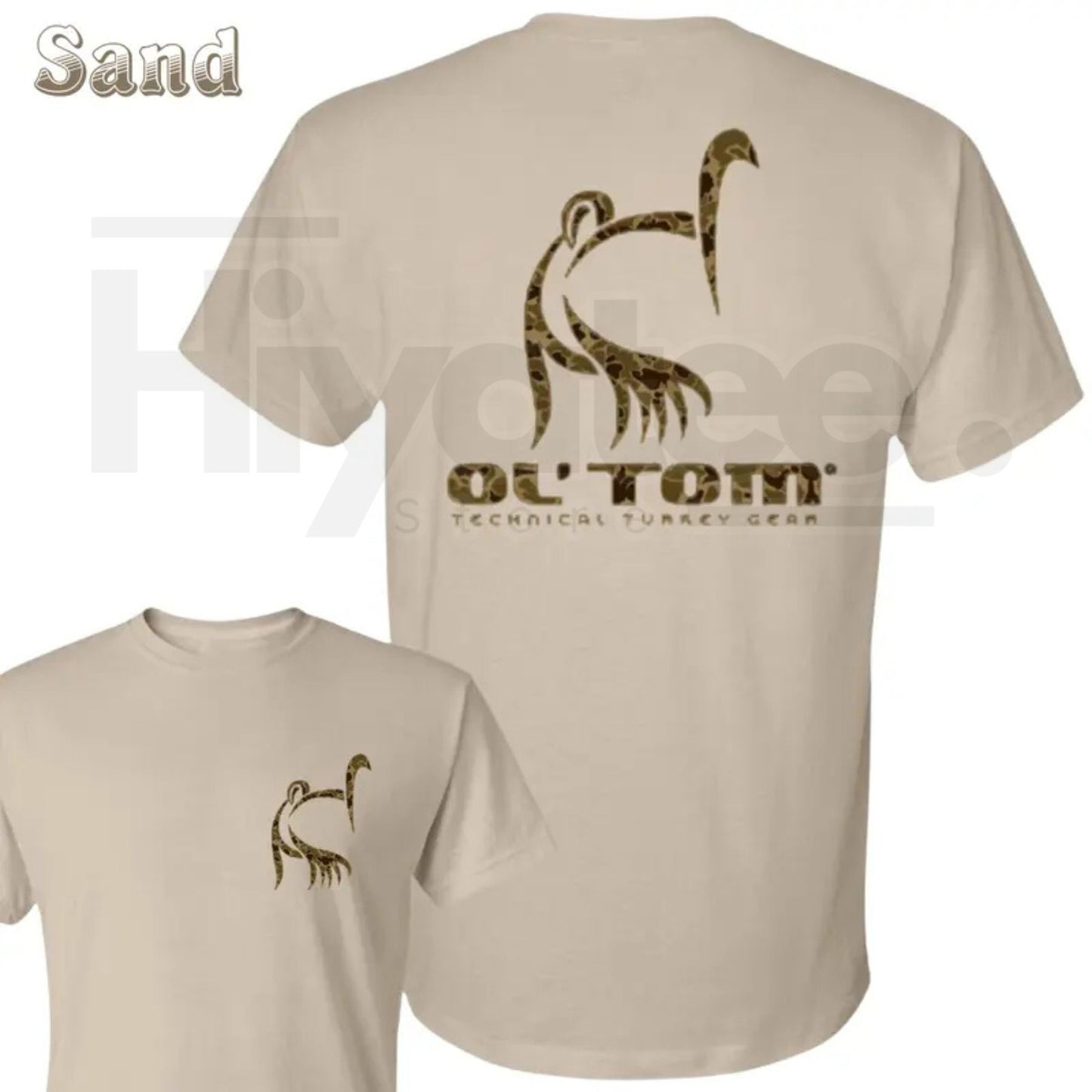 "Camo Turkey" – Front & Back Hunting Lifestyle Graphic Top