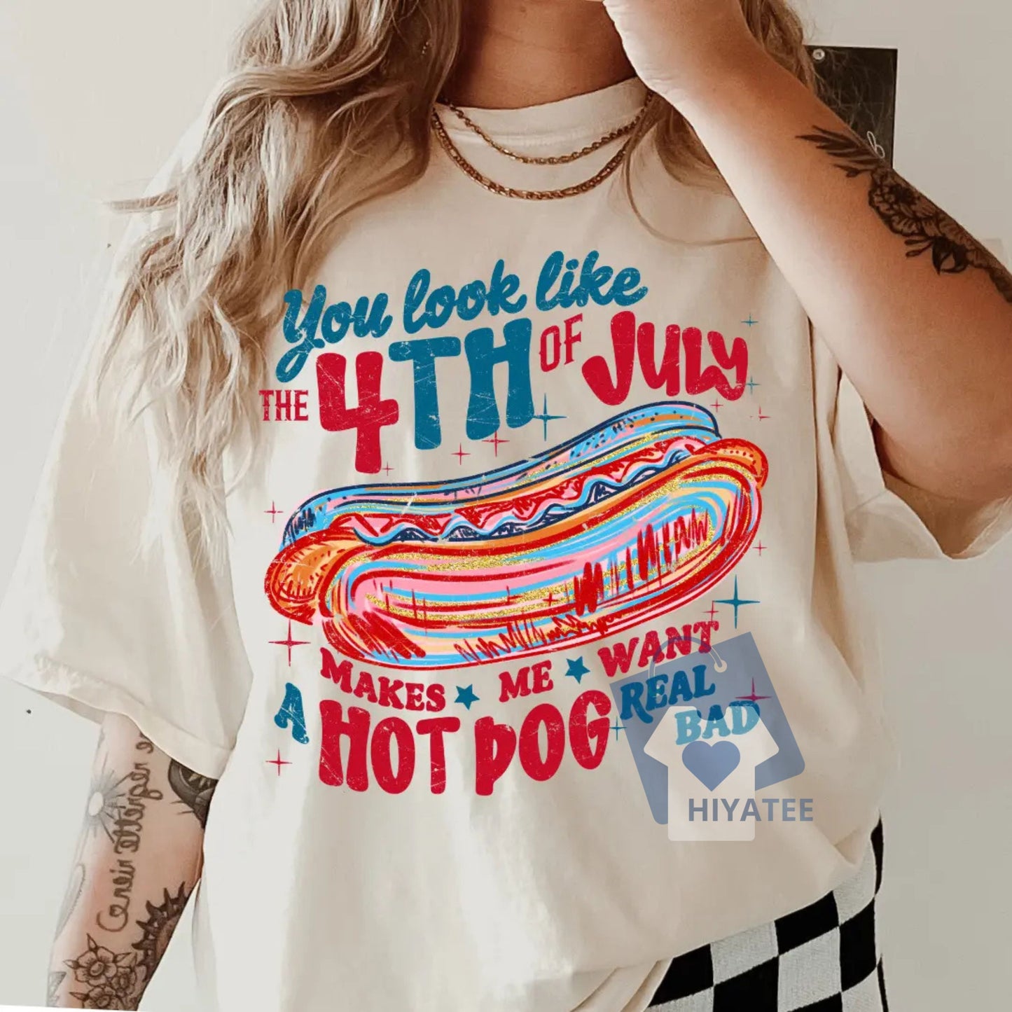 You Look Like the 4th of July T-Shirt – Unisex Cotton Tee with Relaxed Fit, Made in USA