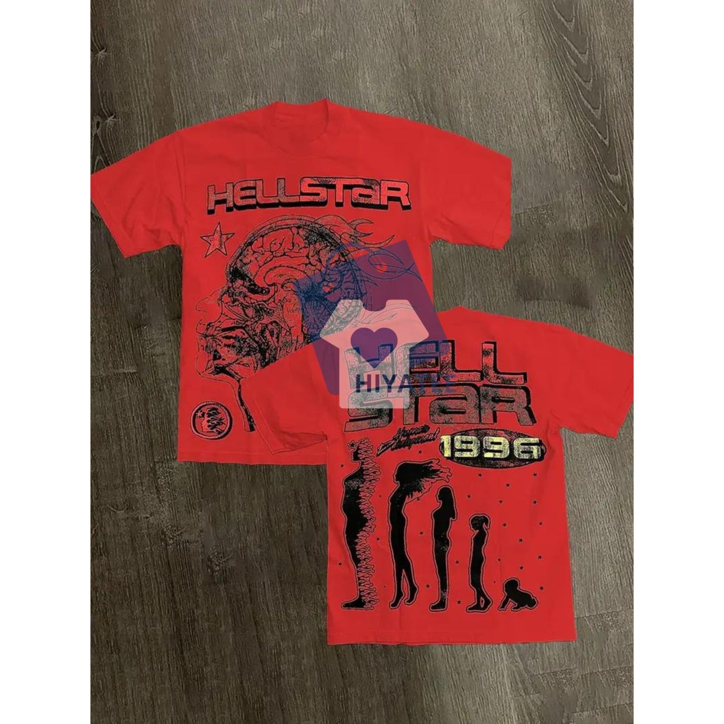 Hell Star 220G Double-Sided Cotton Shirt – Fashionable Men’s Summer Tee