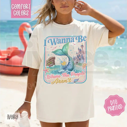 Mermaid Vibes Graphic T-Shirt – Trendy Ocean Aesthetic Summer Tee, Beach Vacation Shirt