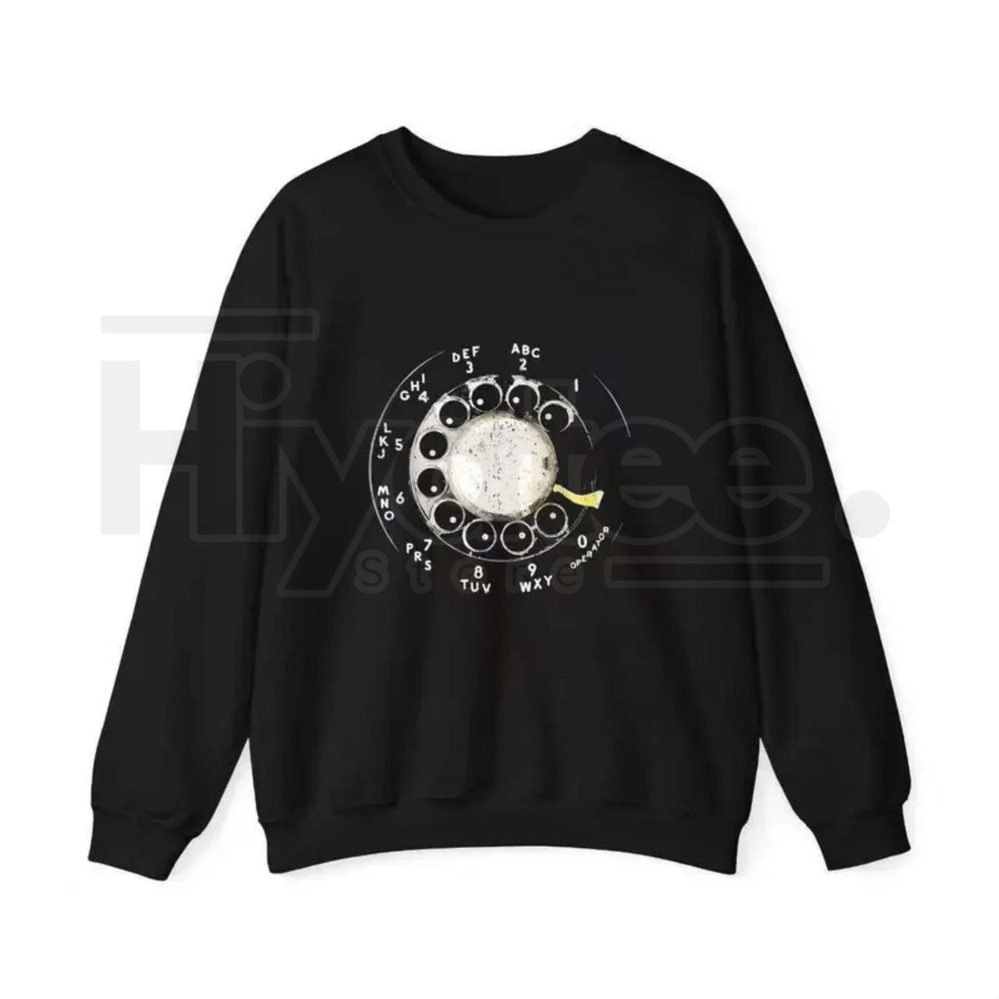 "Vintage Rotary Phone Dial" – Retro Tech Aesthetic Women's Graphic Top