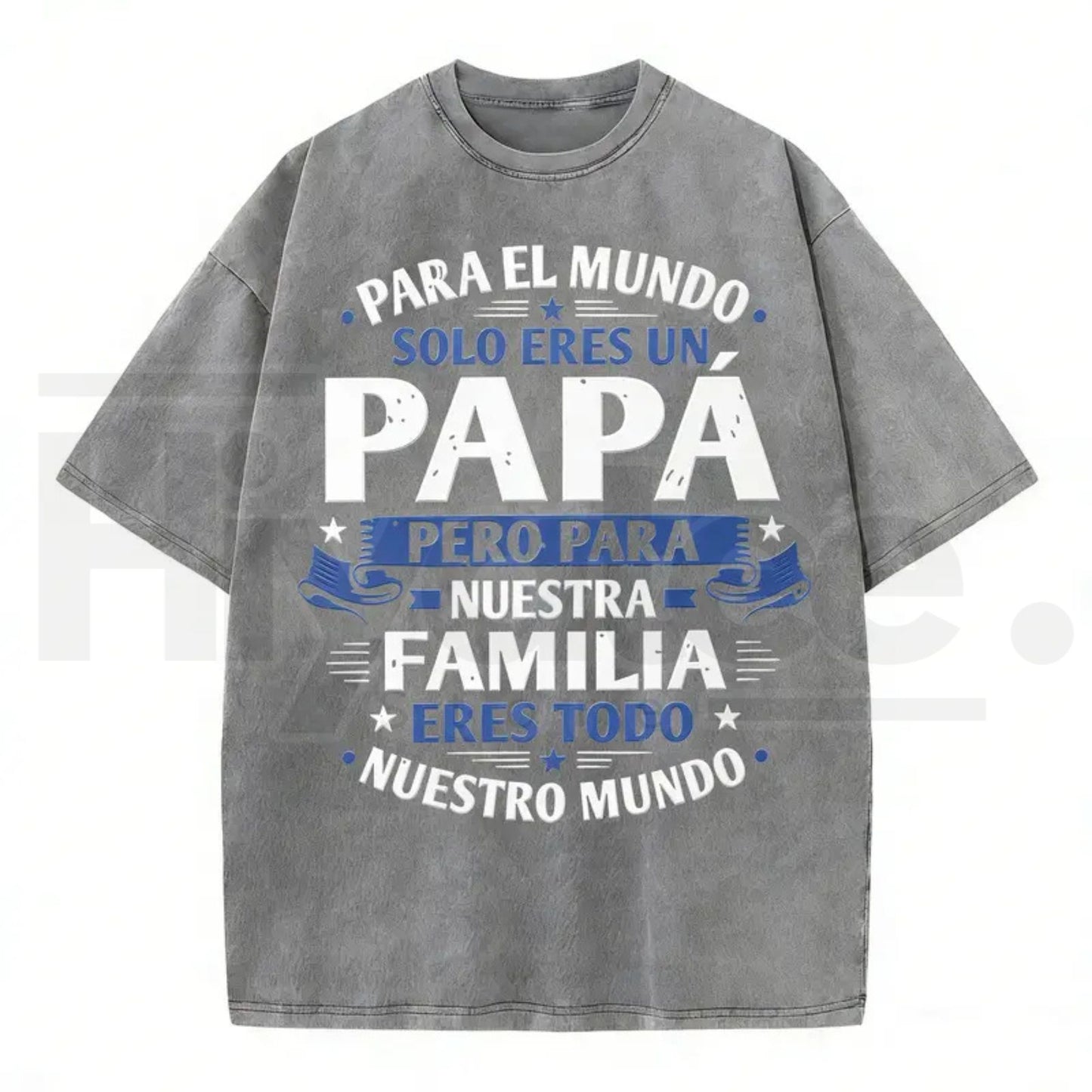 Premium "Papa" Vintage Washed T-Shirt – High-Quality Father’s Day Graphic Tee