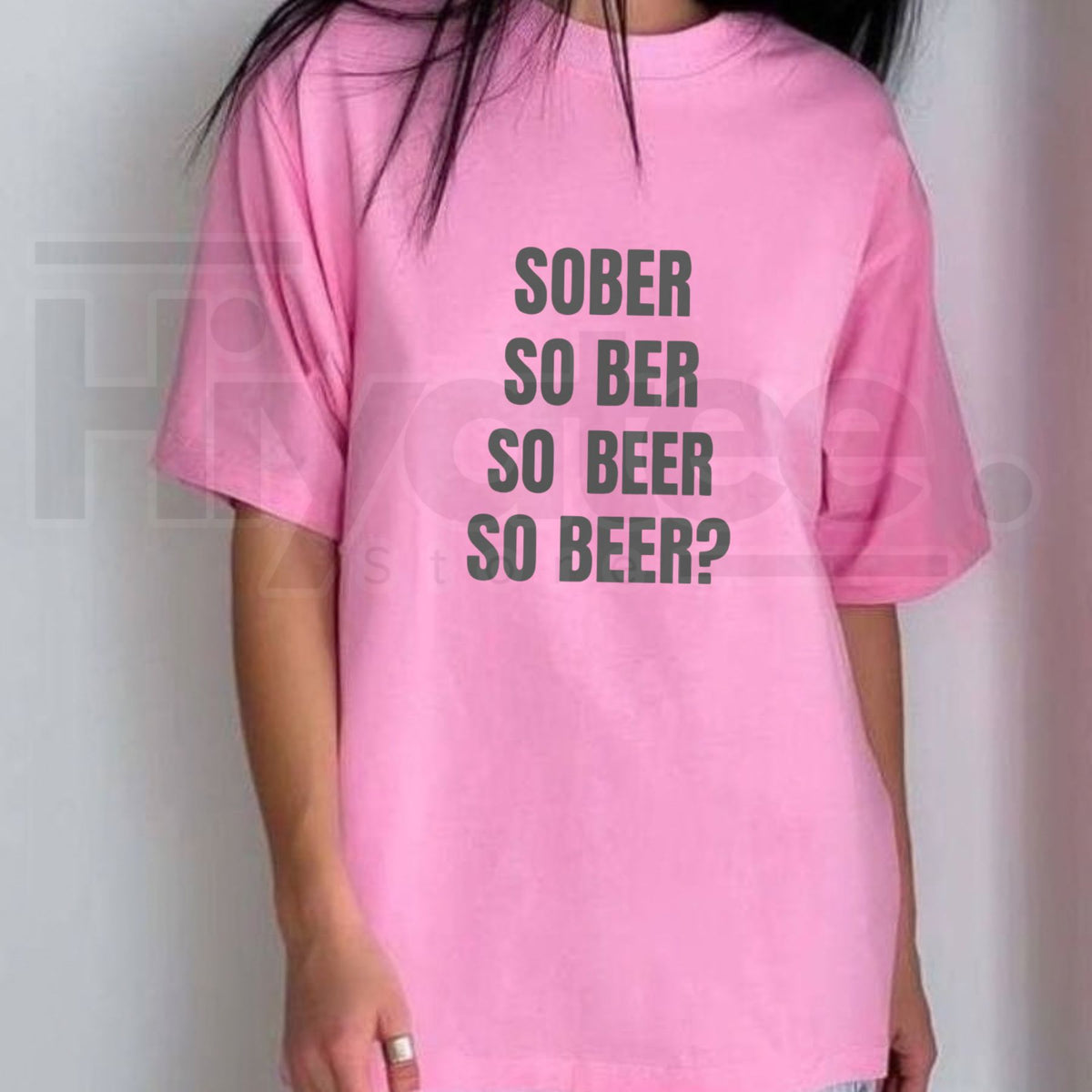 Sober So Ber So Beer So Beer? T-Shirt – Funny Drinking Pun Vintage Graphic Tee