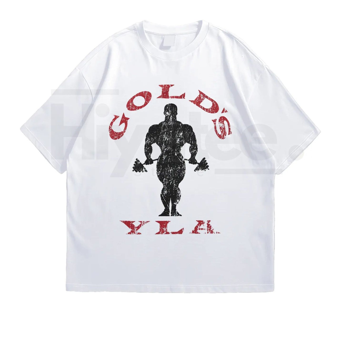 Gold's Gym Weightlifting Graphic Tee – Men's 100% Cotton Bodybuilding T-Shirt