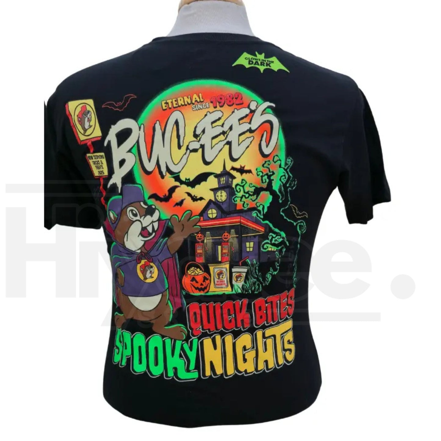 Authentic Buc-ee's 2026 Halloween Glow-In-The-Dark T-Shirt – Soft Cotton Spooky Season Tee
