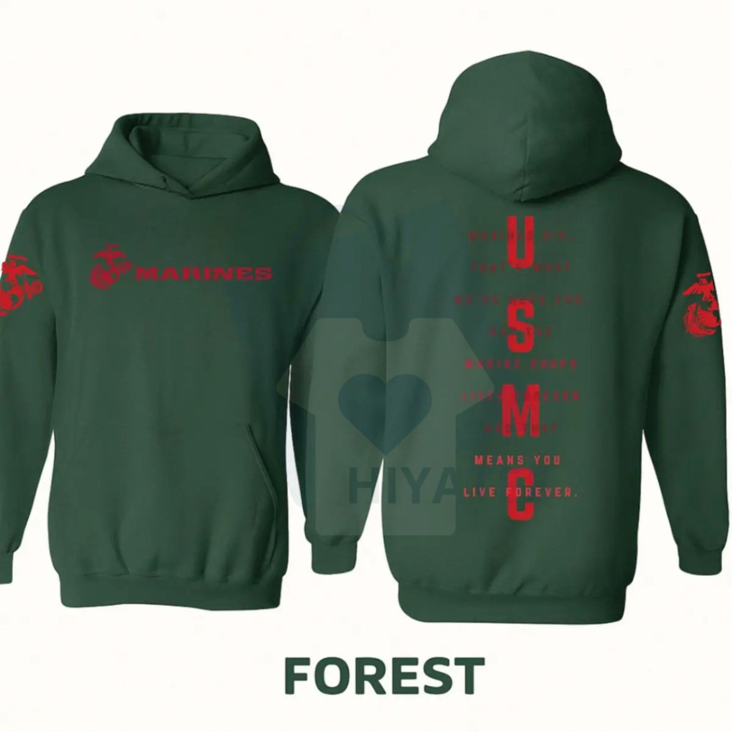 USMC Marines Tactical Hoodie – Classic Semper Fi Marine Corps Pullover, Vintage Rugged Military Graphic Hoodie for Veterans & Supporters