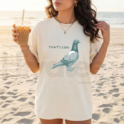 Comfort Colors That's Coo Pigeon T-Shirt – Funny Bird Lover Graphic Tee