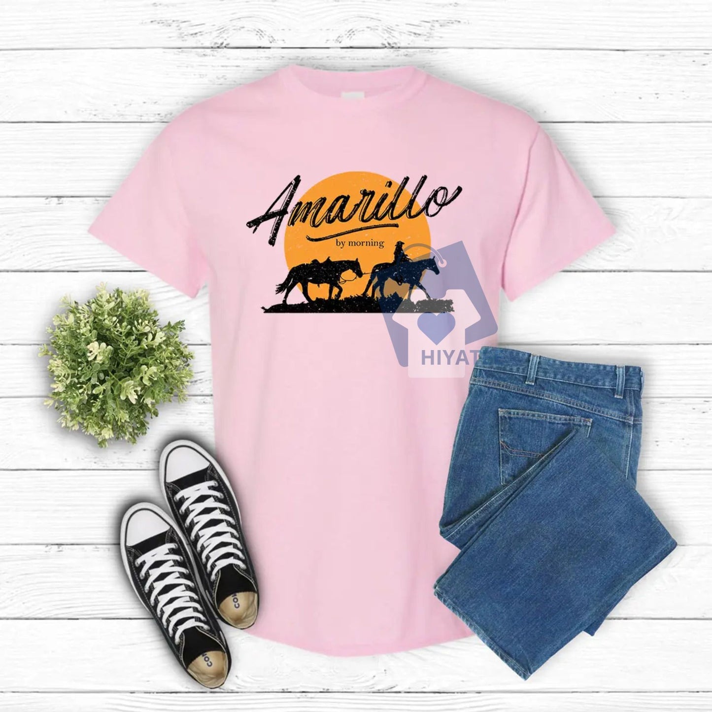 Amarillo By Morning T-Shirt – Country Music Graphic Tee, Western Rodeo Festival Shirt for Women & Men