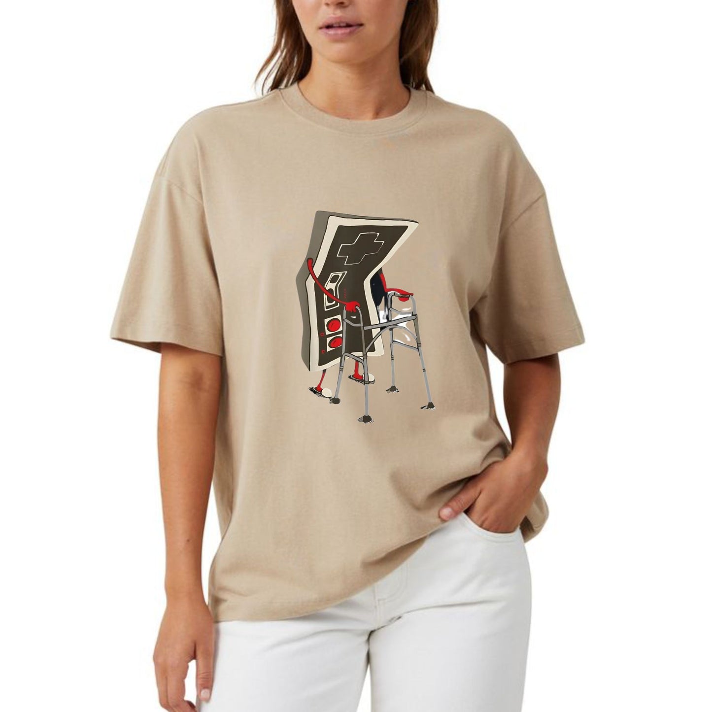 "Old Gamer" Retro Video Game T-Shirt – Classic Graphic Tees for Gamers