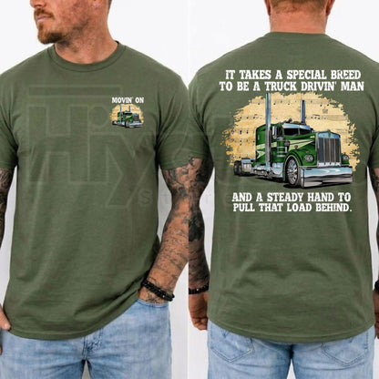 Movin' On Trucker T-Shirt – Vintage 70s TV Show Retro Big Rig Graphic Tee