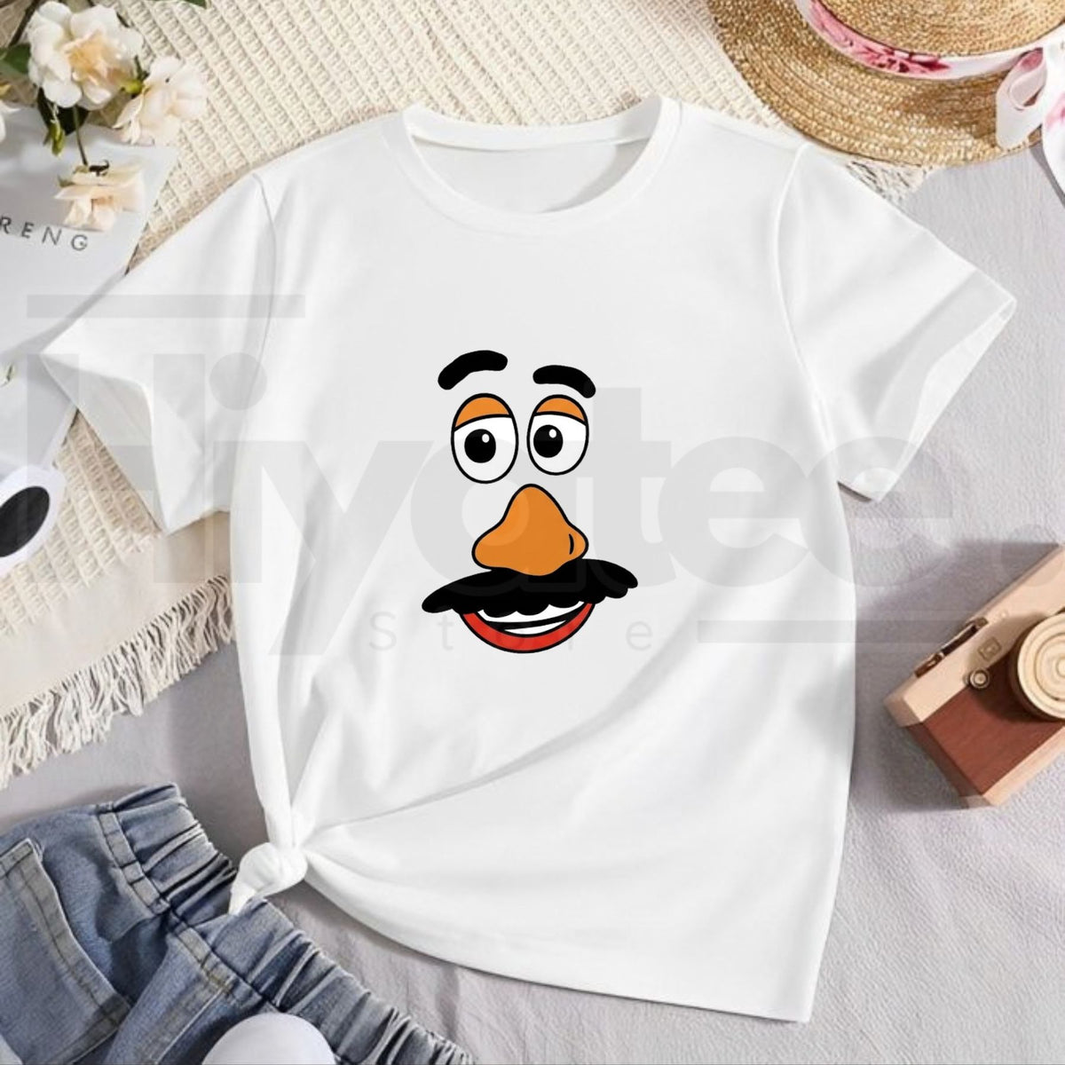 Comfort Colors Mr & Mrs Potato Head Thanksgiving T-Shirt – Funny Couple & Family Fall Tee