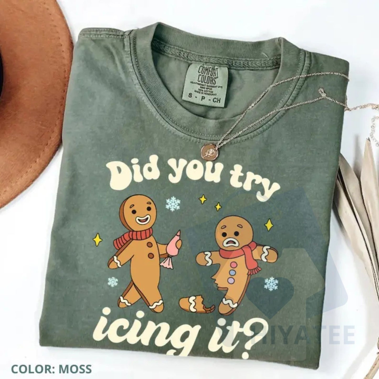 Comfort Colors "Try Icing It" Funny Christmas Shirt