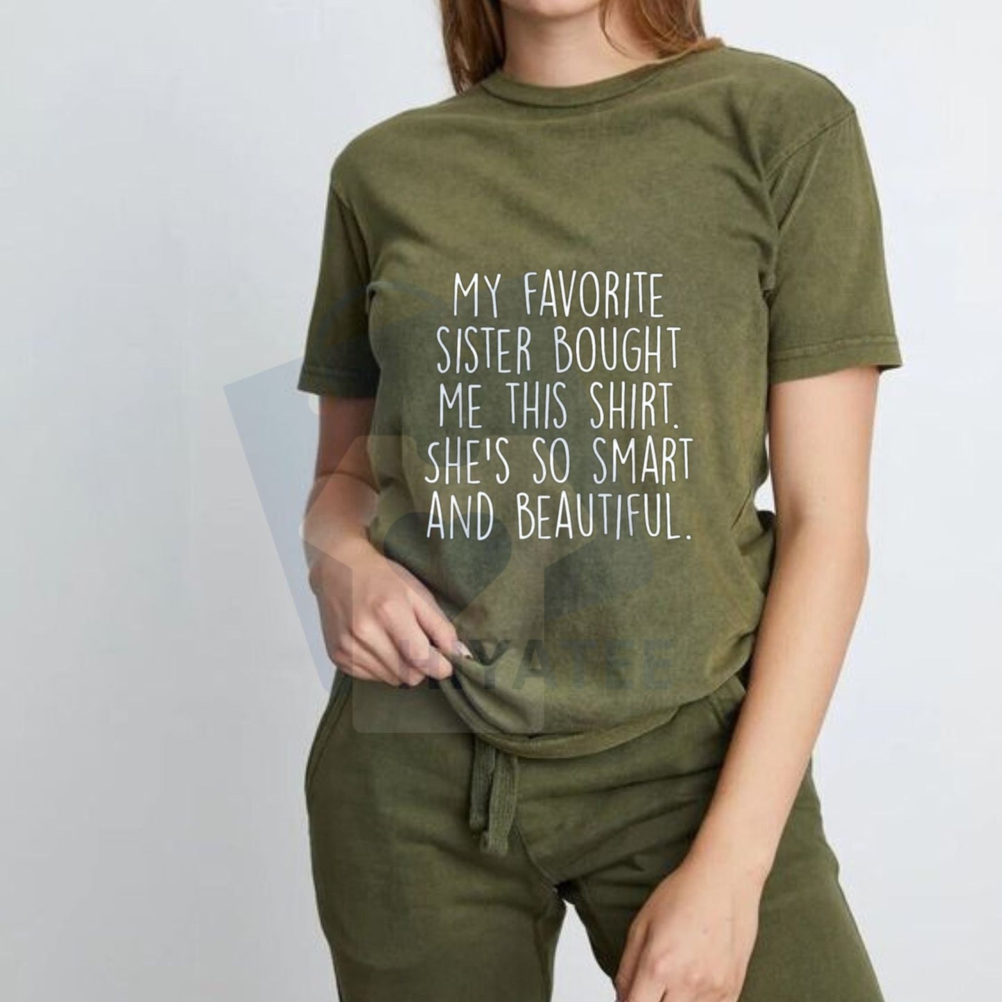 "My Favorite Sister Bought Me This" Funny Brother Gift T-Shirt – 100% Cotton