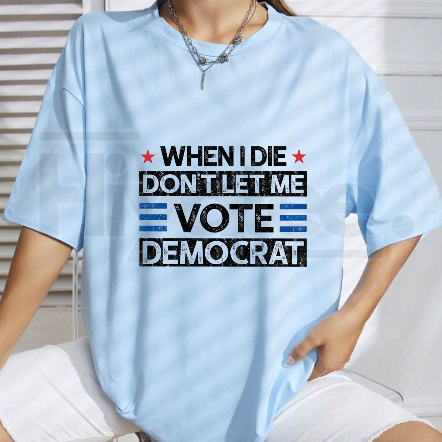 "Don't Let Me Vote Democrat" – Funny Sarcastic Political Graphic Top