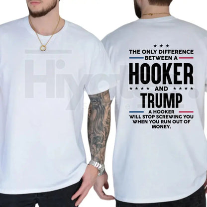 "The Only Difference" – Funny Sarcastic Political Liberal Top