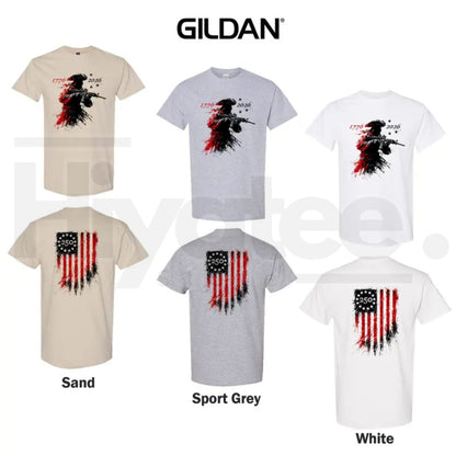 America 250th Anniversary T-Shirt 1776-2026 – Men's Revolutionary Soldier Patriotic Top