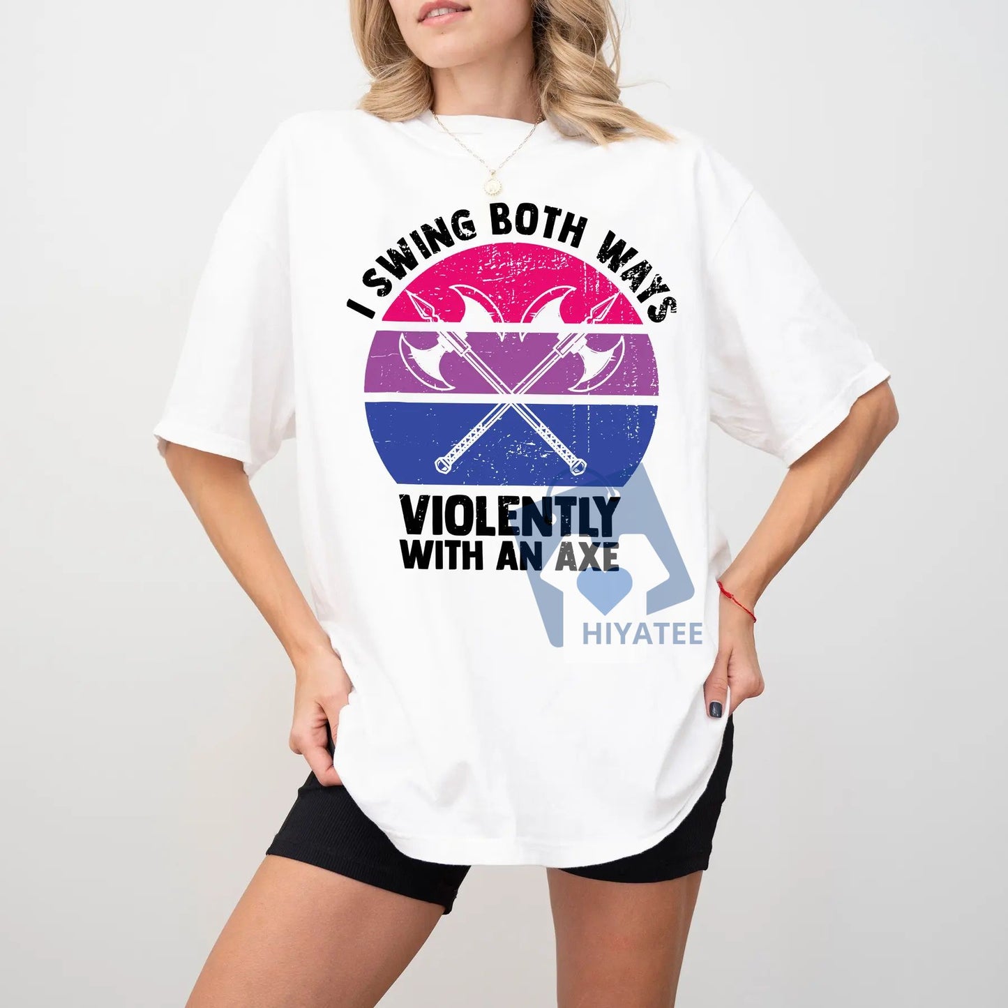 I Swing Both Ways With An Axe T-Shirt – Funny LGBT Pride Tee