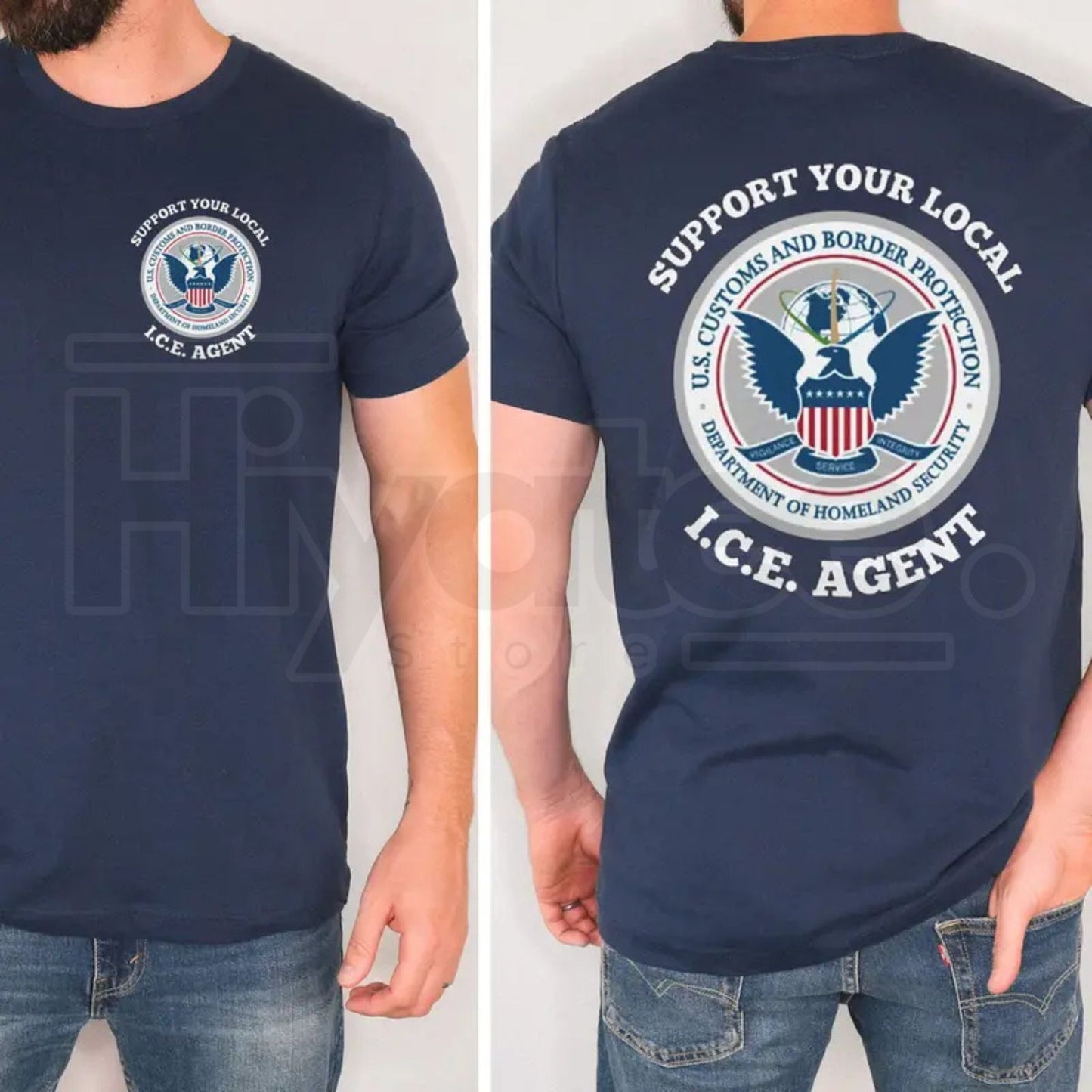 Support Your Local ICE Agent T-Shirt – Patriotic Graphic Tee for Men & Women