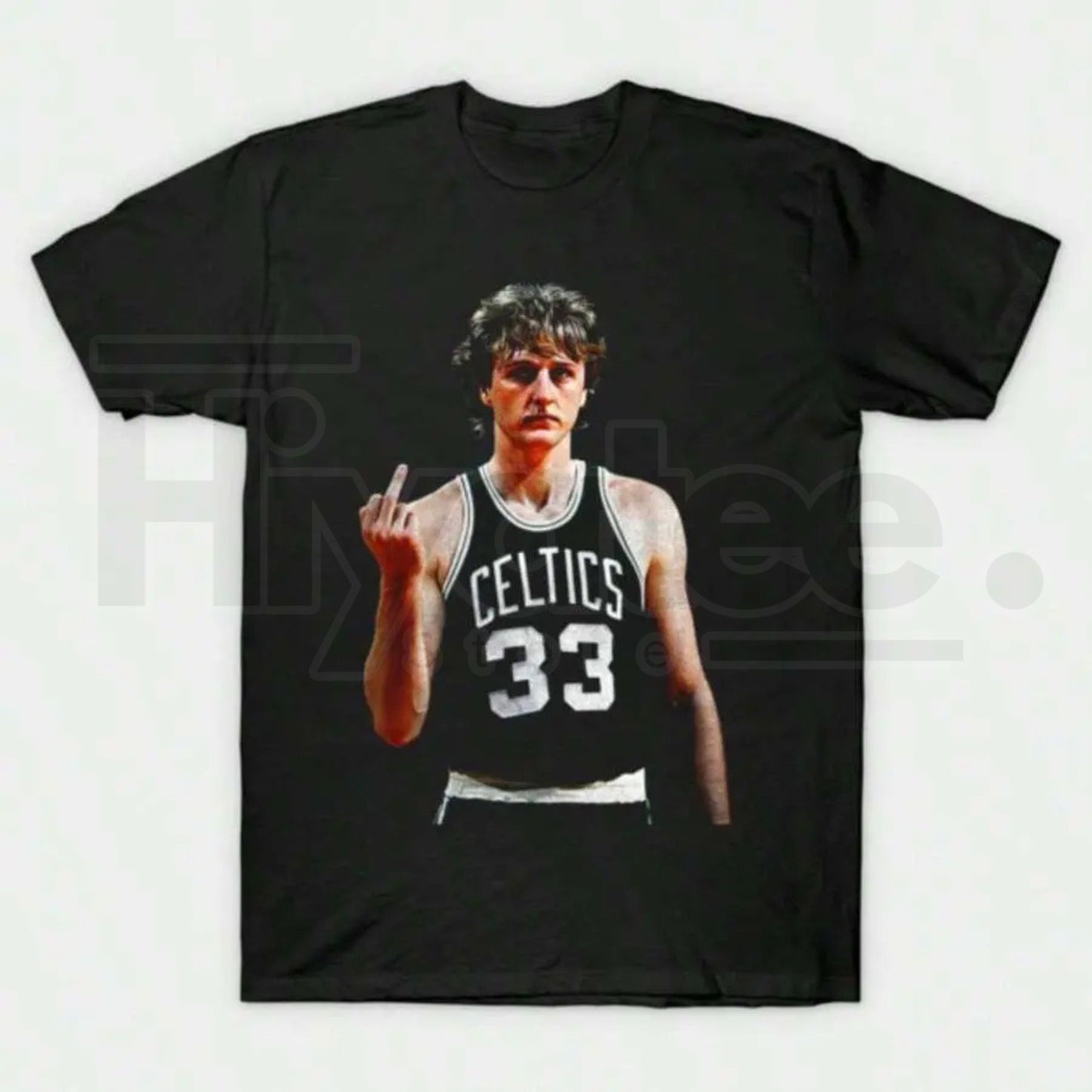 "Larry Legend" Retro 90s – Larry Bird Black Vintage Graphic Top