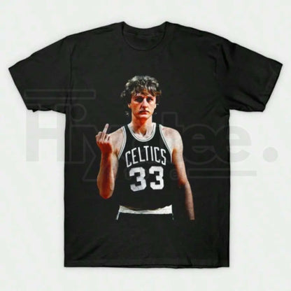 "Larry Legend" Retro 90s – Larry Bird Black Vintage Graphic Top