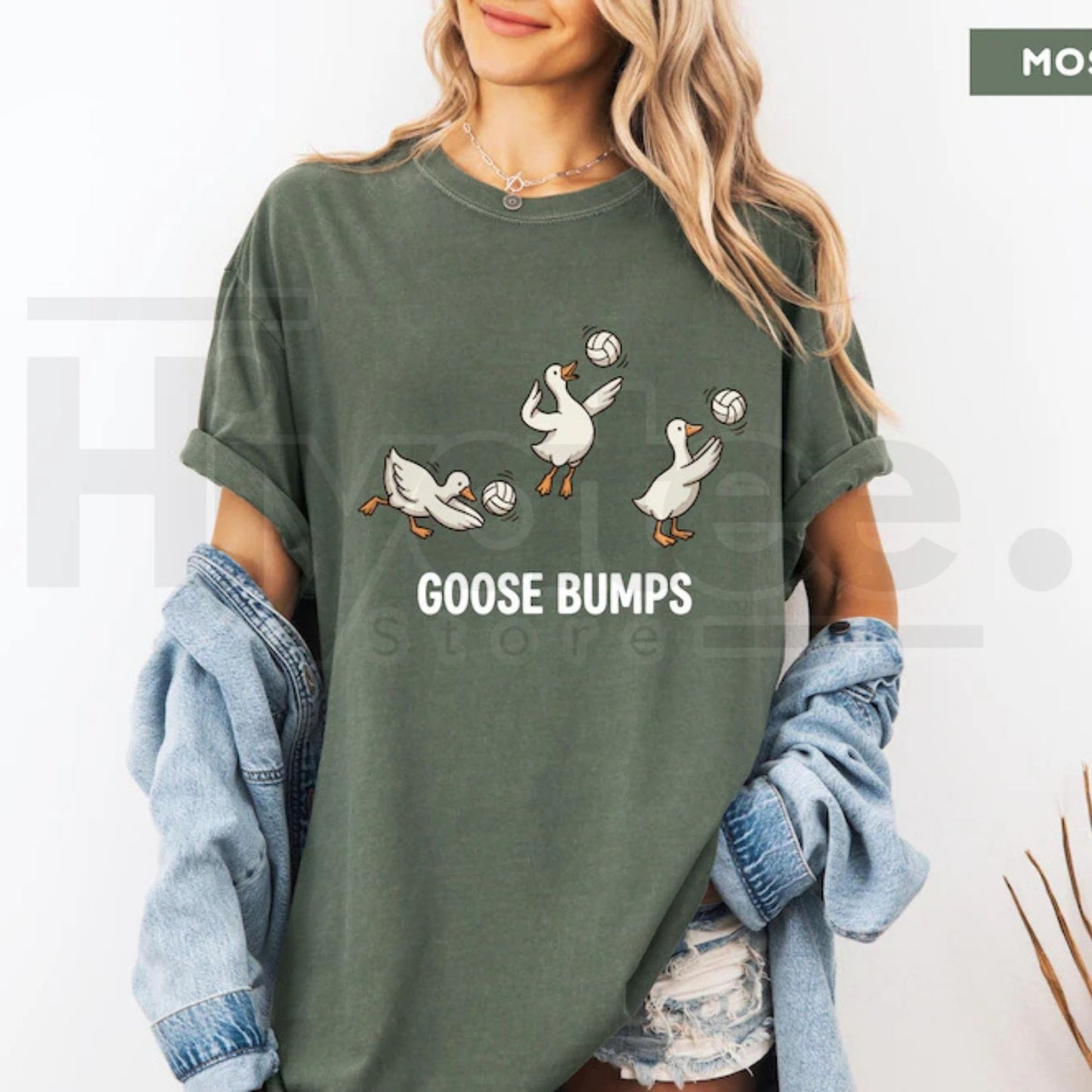 Volleyball Shirt Funny Goose Player Tee Cute Sports Pun Comfort Colors Top