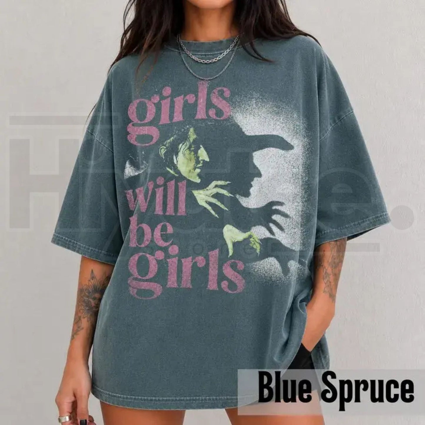 Comfort Colors Girls Will Be Girls Shirt Witchy Feminist Halloween Tee