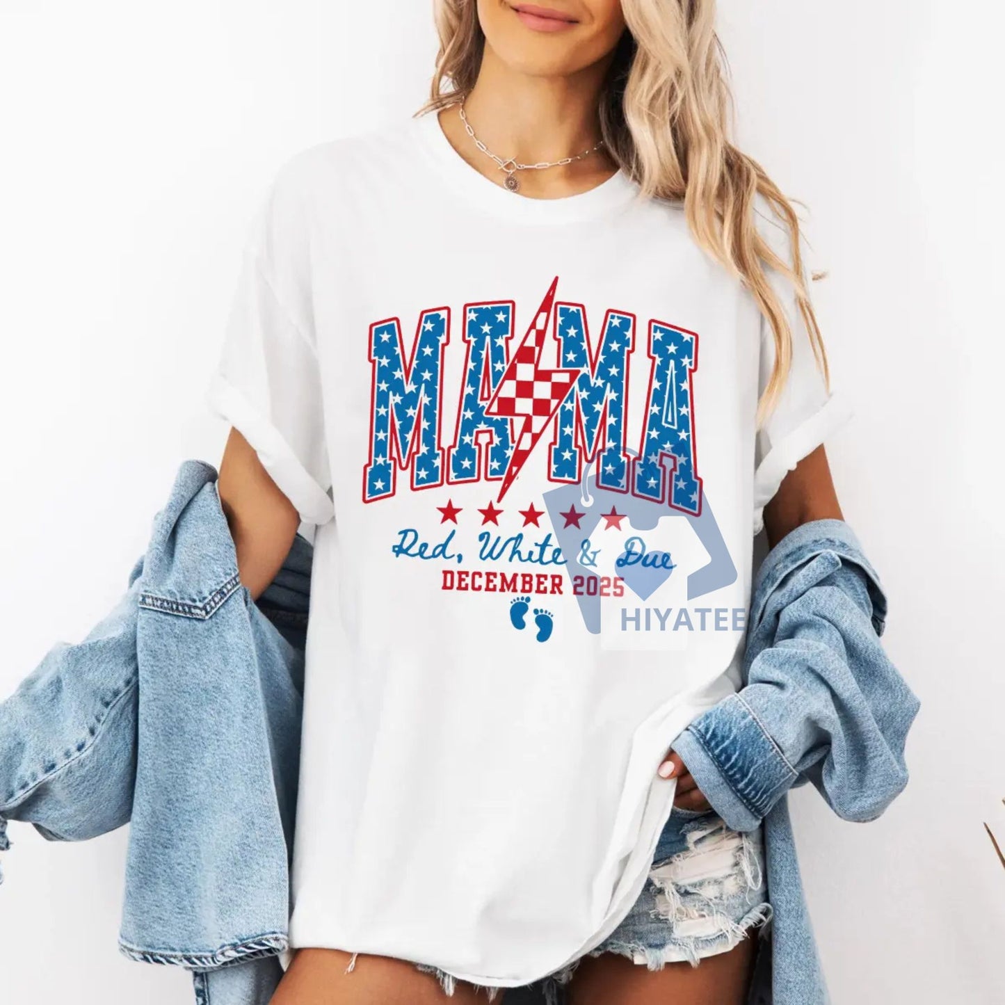 Firecracker Coming Soon – USA Baby Reveal 4th of July Maternity Tee