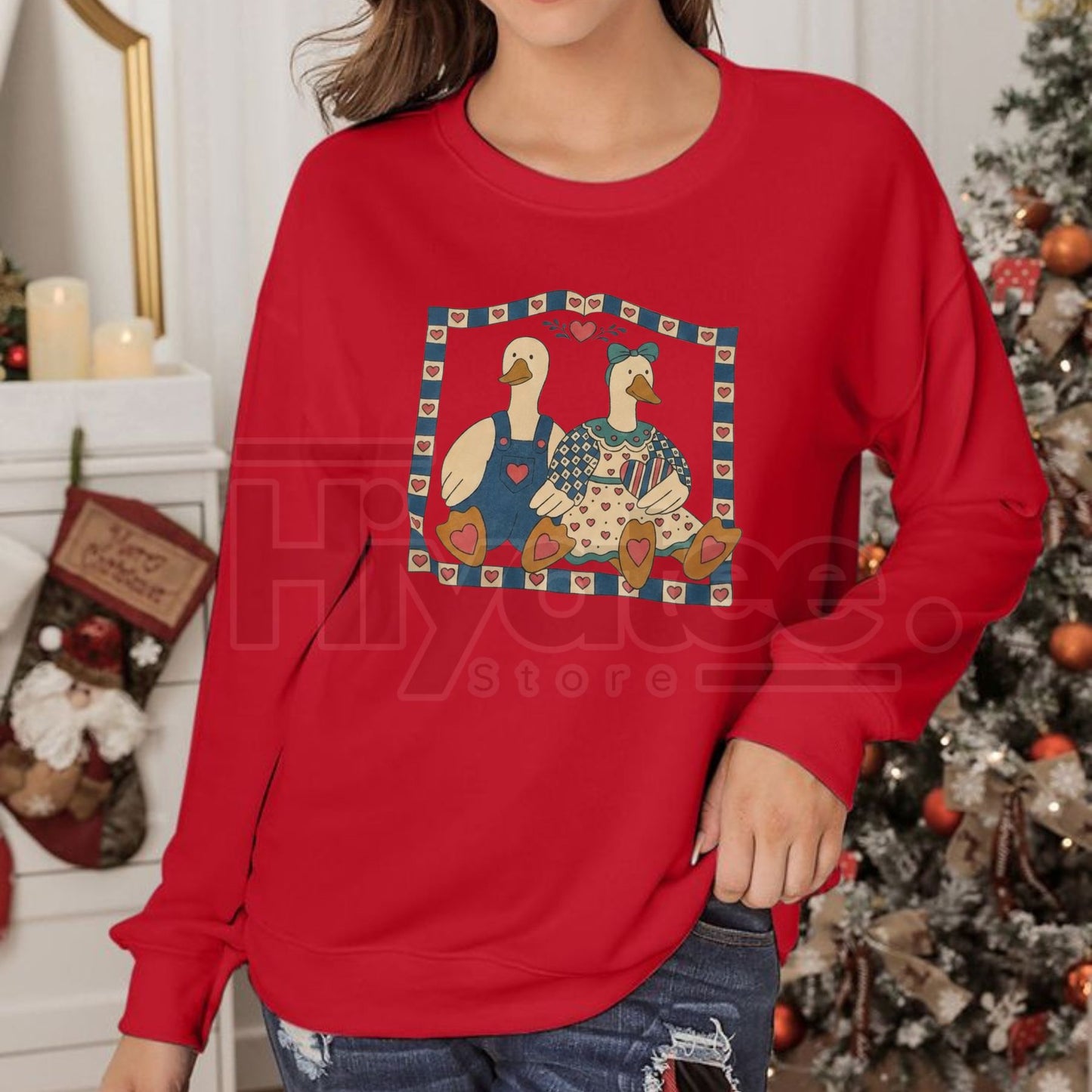 Vintage Geese Sweatshirt: Retro Flying Goose Graphic Crewneck, Cottagecore Bird Lover Apparel
