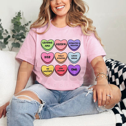 Fruits of the Spirit Candy Hearts T-Shirt – Sweet Christian Faith Graphic Tee