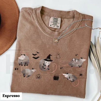 Comfort Colors Possum Shirt Halloween Opossum Cute Spooky Animal Graphic Tee