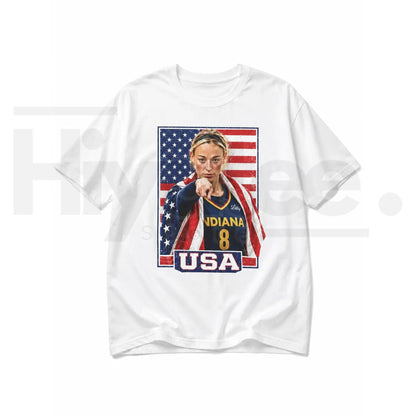 Sophie Cunningham USA Pride Graphic Tee – Patriotic Basketball Fan Shirt