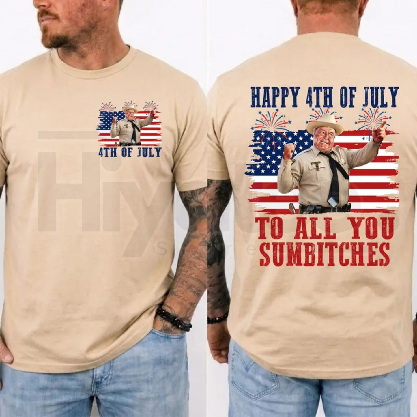 Smokey and the Bandit 4th of July T-Shirt – Funny Sumbitches Independence Day Tee