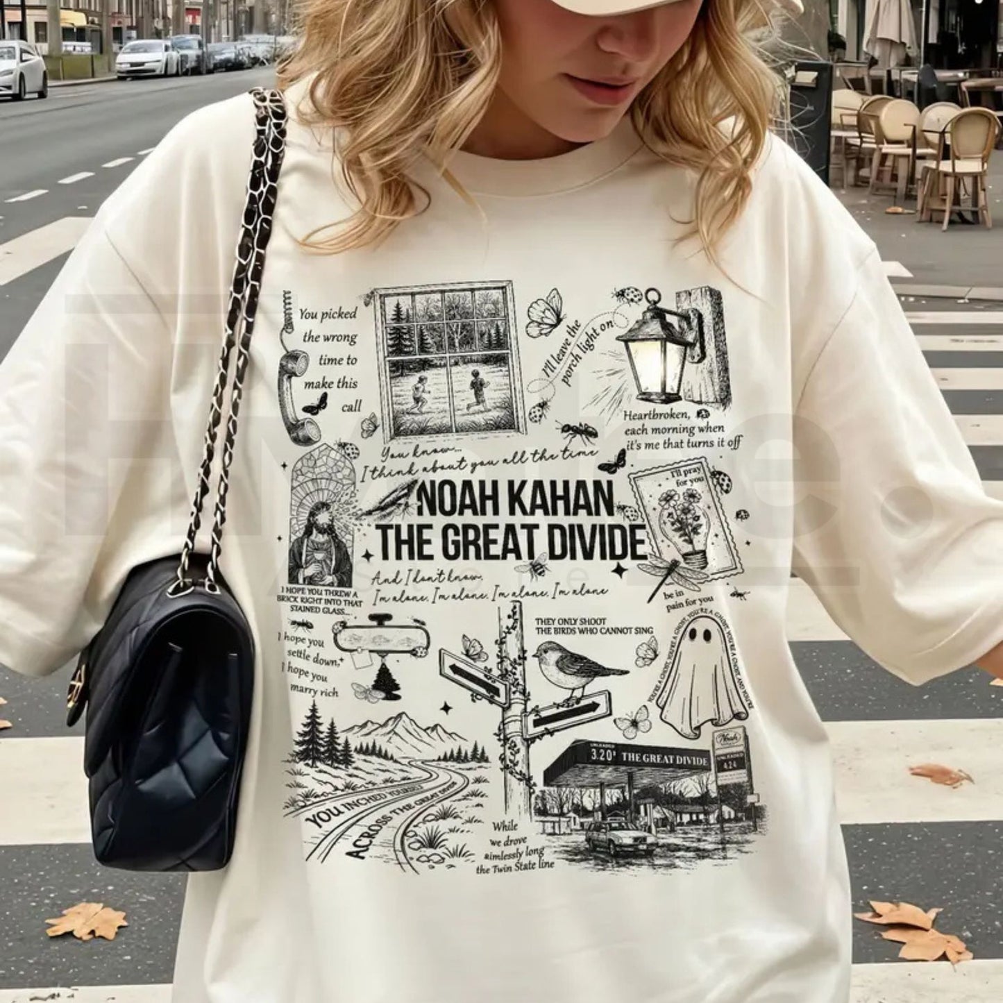 Comfort Colors® The Great Divide Porchlight Lyrics Shirt – NK Tour Merch Tee