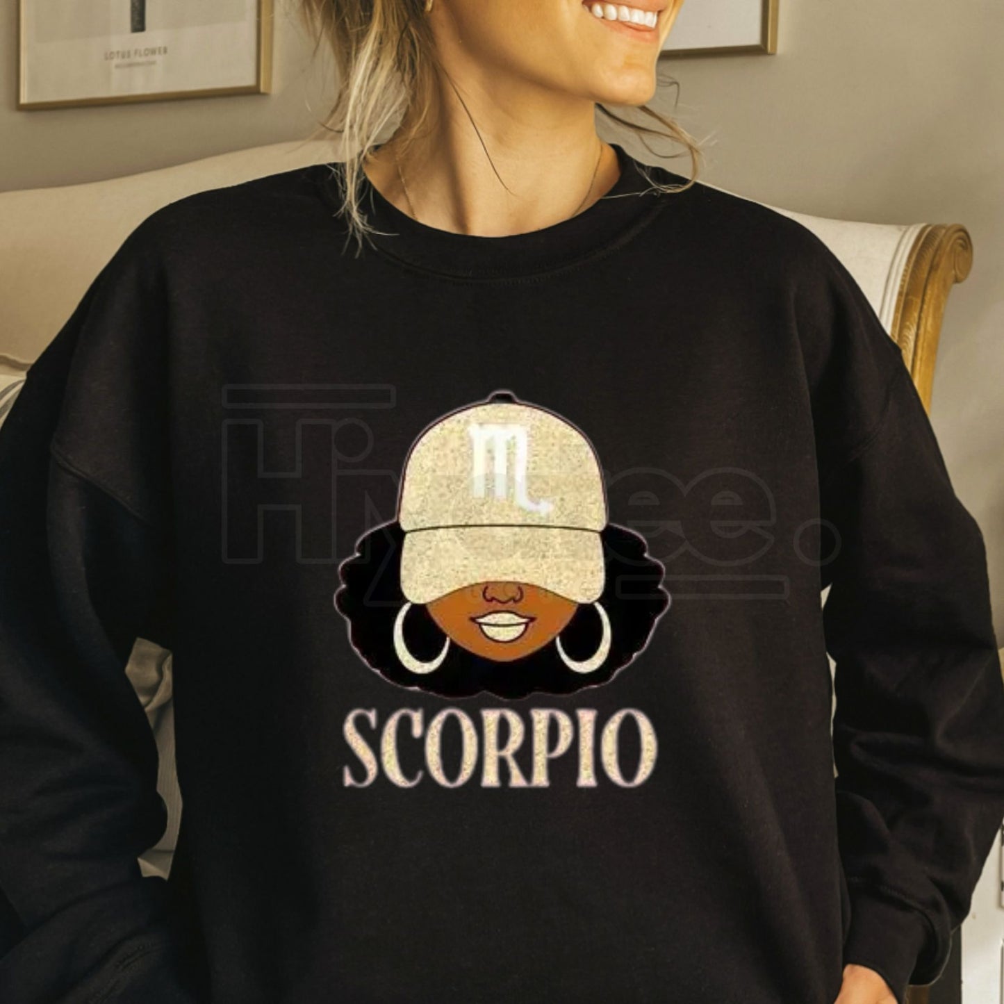 All 12 Zodiac Slay Girl Sweatshirt: Glitter Astrology Star Sign Collection for Adults