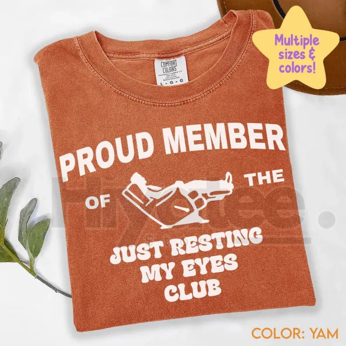 Comfort Colors "Just Resting My Eyes" Funny Dad Shirt – Humorous Father’s Day Gift, Classic Dad Life T-Shirt