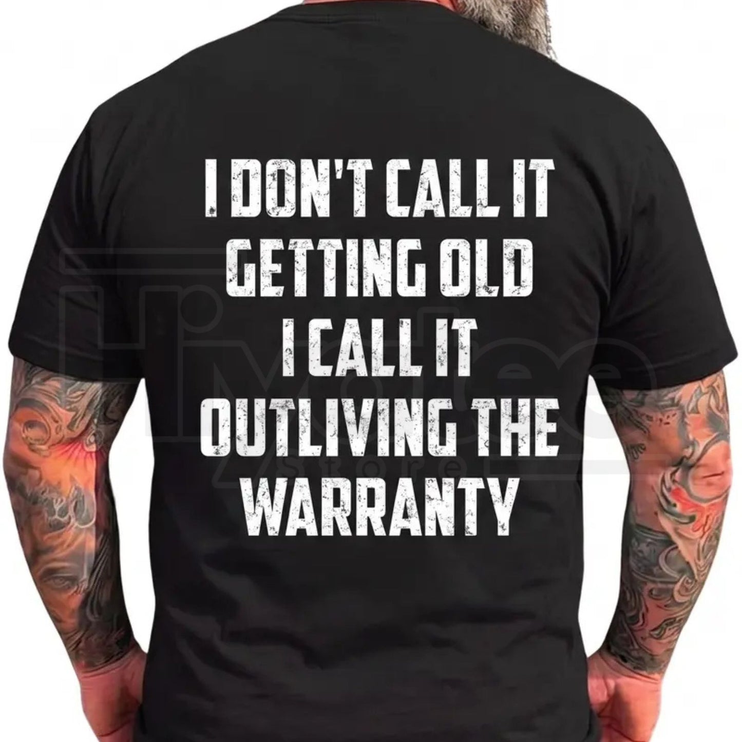 Outliving The Warranty T-Shirt – Retro Vintage Funny Dad Grandpa Graphic Tee