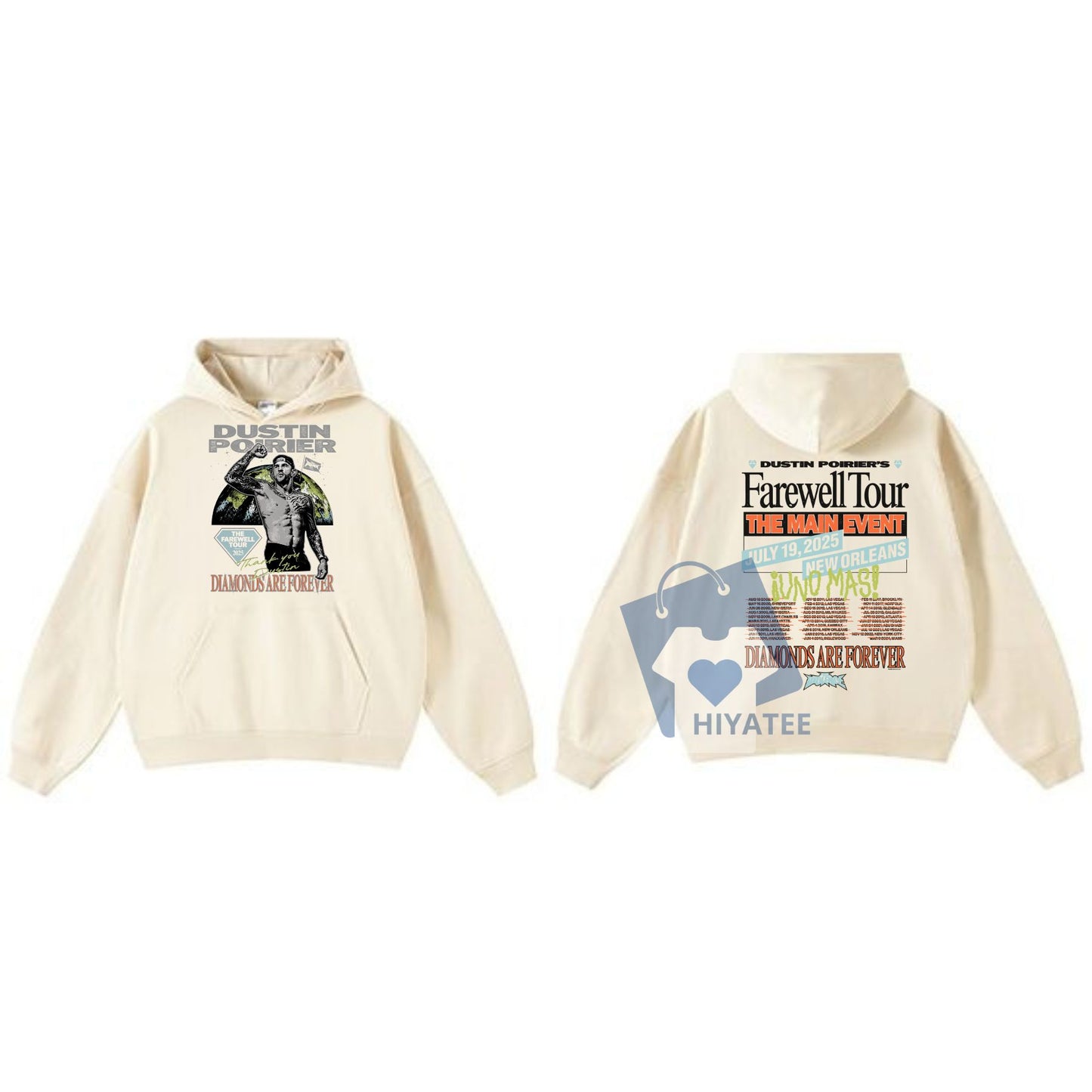 Dustin Poirier Farewell Tour Hoodie – UFC Legend Tribute Pullover for Fight Fans