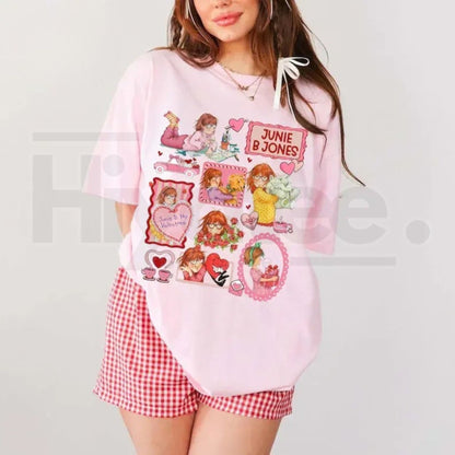 Junie B. Jones Valentine Doodle Style Shirt – Teacher Valentine Gift Tee