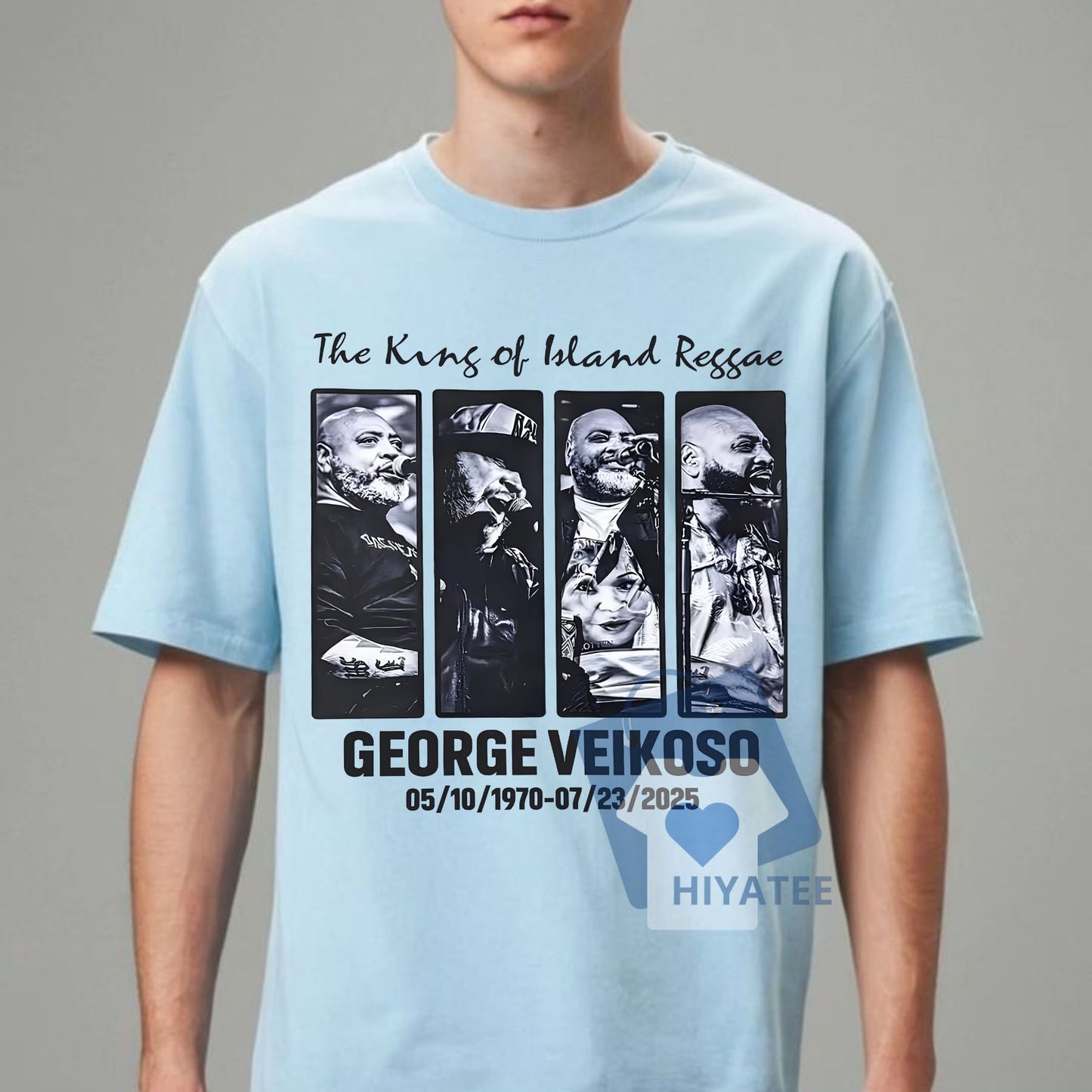 George Veikoso Memorial Shirt – Fiji Tribute 1970–2025 T-Shirt, King of Island Reggae Graphic Tee, Unisex Cotton Shirt for Music Fans