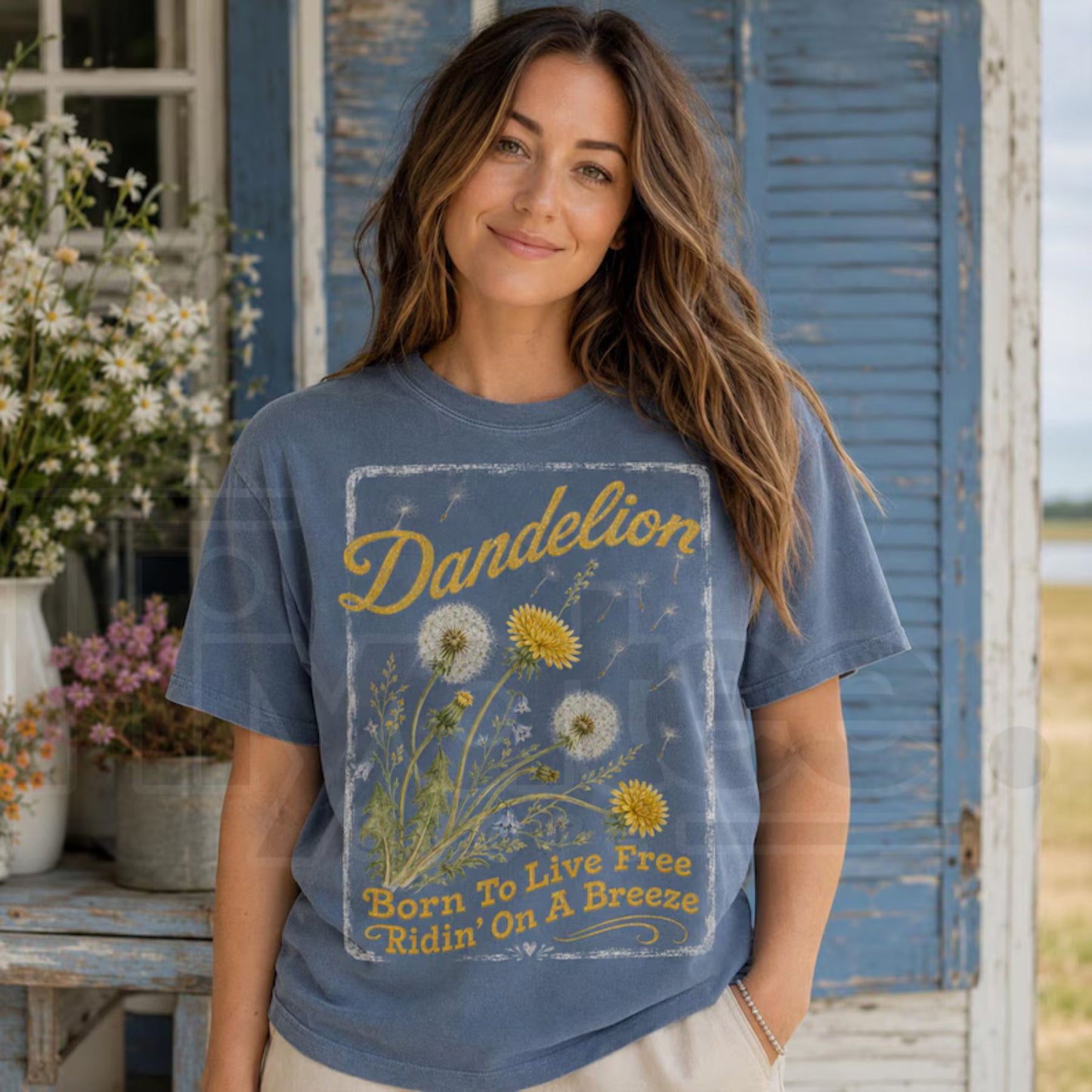 Comfort Colors Dandelion Shirt Country Music Graphic Tee Dandelion Lover Gift