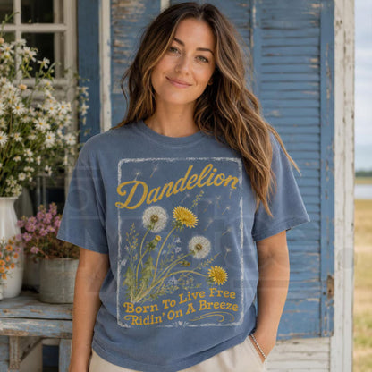 Comfort Colors Dandelion Shirt Country Music Graphic Tee Dandelion Lover Gift