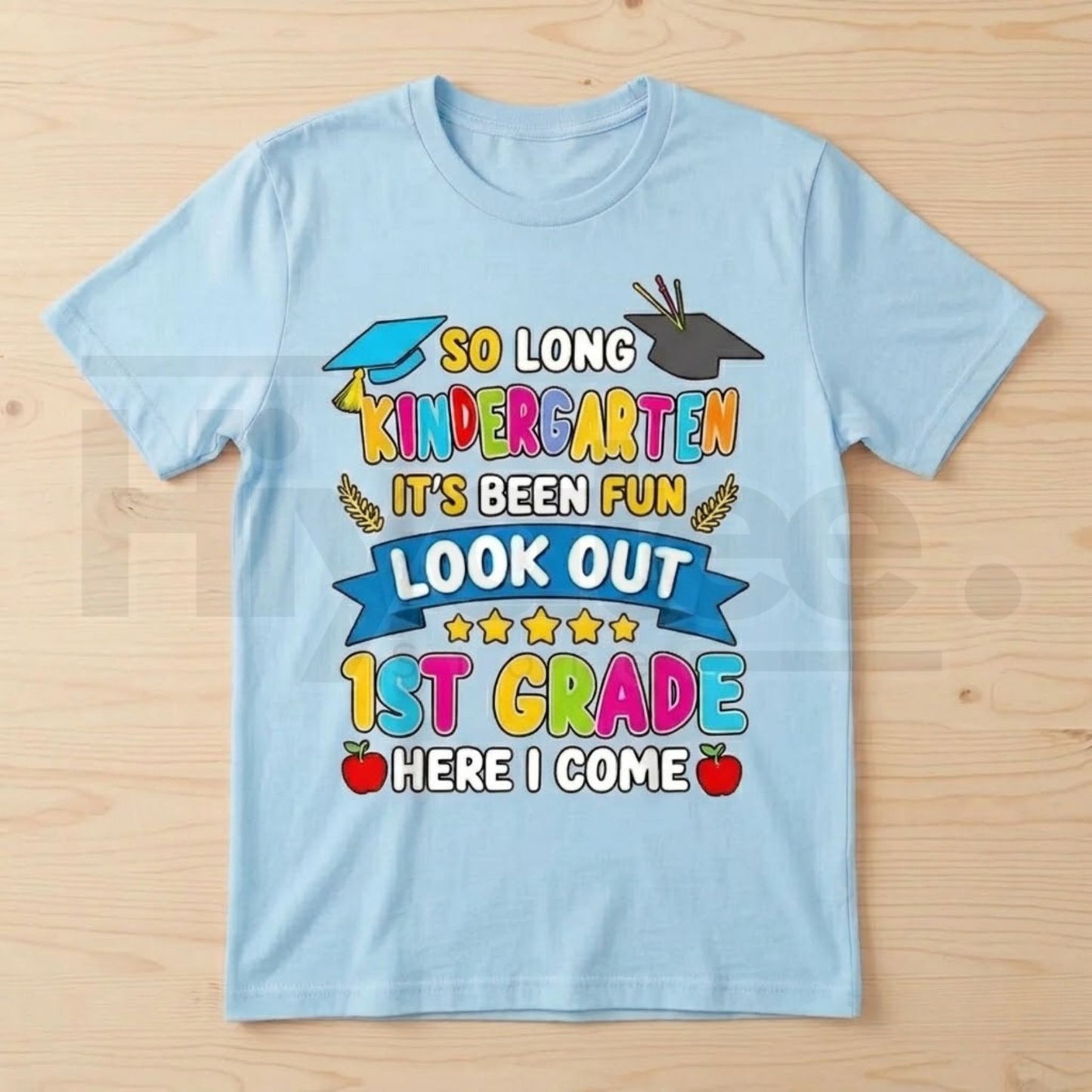 Kindergarten Graduation Shirt "Look Out 1st Grade Here I Come" Kids Graduation T-Shirt | Last Day of School Tee