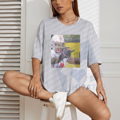 Jeremiah Smith Flips Off Michigan Fan T-Shirt – Football Tee Gift for Unisex