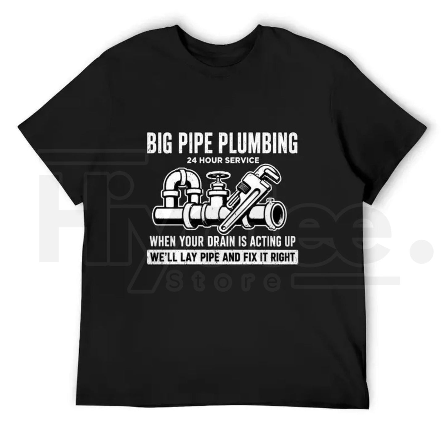 Big Pipe Plumbing Shirt – Funny Plumber Graphic T-Shirt