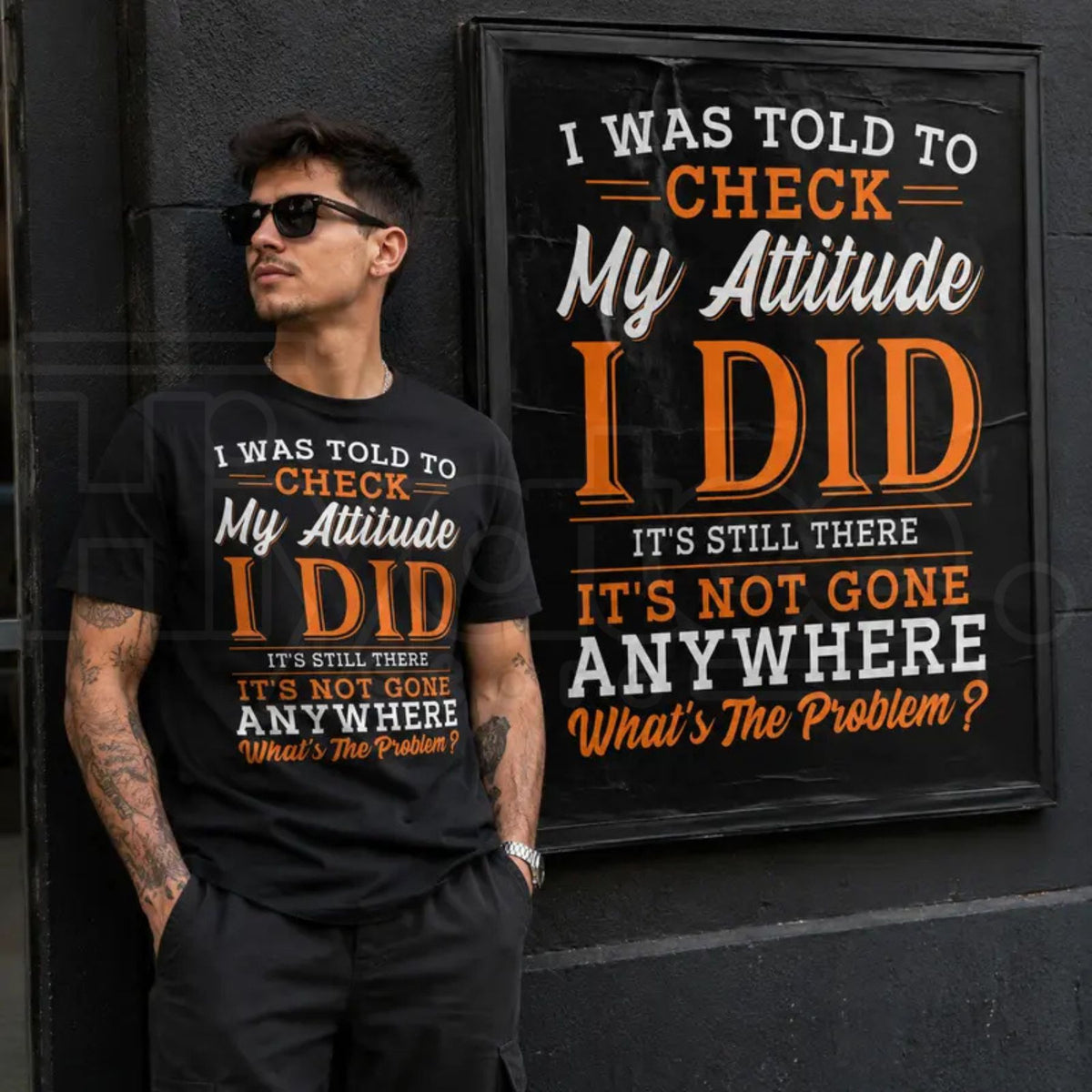 Men's Sarcastic Attitude Quote T-Shirt – Funny Crew Neck Graphic Tee