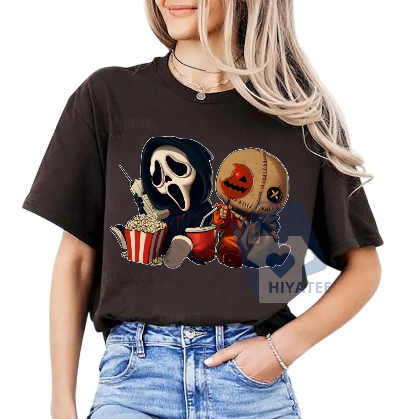 Mini Halloween Popcorn T-Shirt – Cute & Festive Unisex Tee
