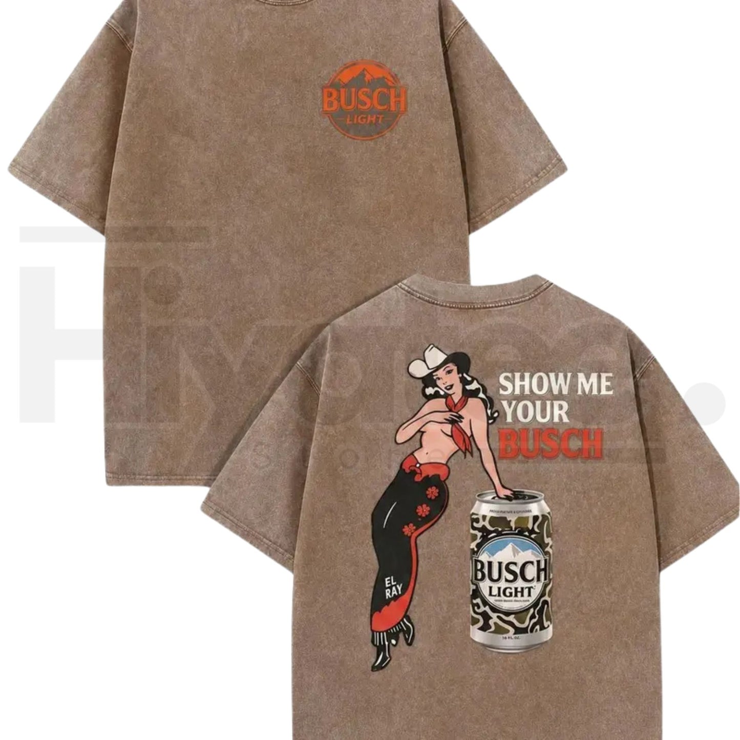 Y2K Pin Up Cowgirl Washed Black Graphic Tee