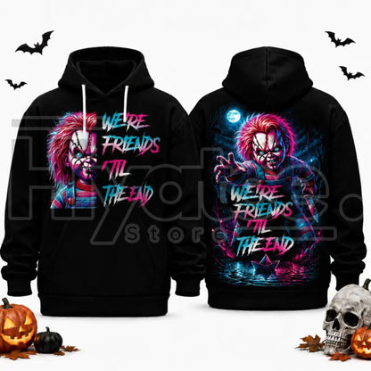 Unisex Horror Movie Villain Double-Sided Graphic Hoodie